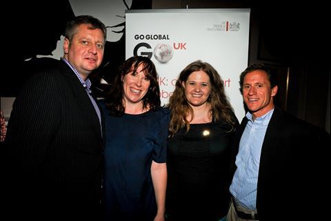 UKTI's NY Creative Industries Team Richard Powell and Chloe Matthes with BFC's Andy Weltman and Tara Halloran